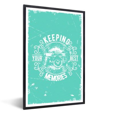 Poster - 80x120 cm - Jahrgang - Kamera - Text