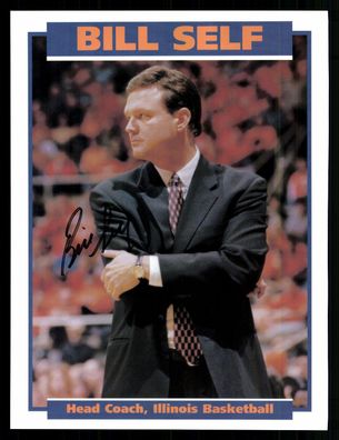 Bill Self Basketball Trainer USA Autogrammkarte Original Signiert + G 35312