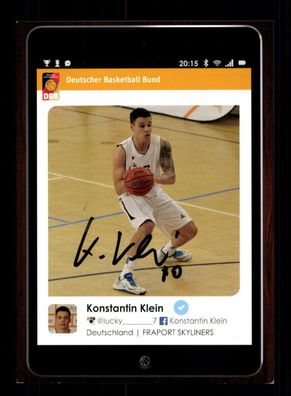Konstantin Klein Original Signiert Baskettball Nationalmannschaft + A 222881