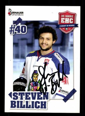 Steven Billich EHC Freiburg Autogrammkarte Original Signiert + A 222358