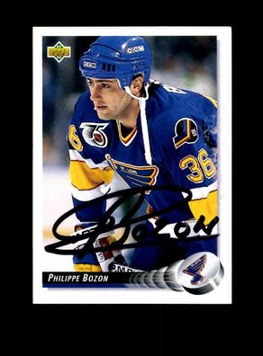 Philippe Bozon NHL USA Autogrammkarte Original Signiert + A 222548