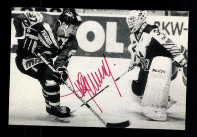 Unbekannt Eishockey Original Signiert + A 222620