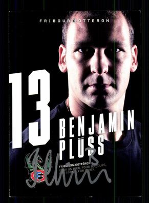 Benjamin Plüss Fribourg Otteron Autogrammkartel Original Eishockey+ A 221246