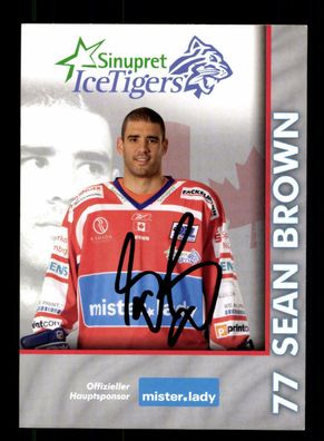 Sean Brown Nürnberger Ice Tigers 2007-08 Original Signiert + A 221963