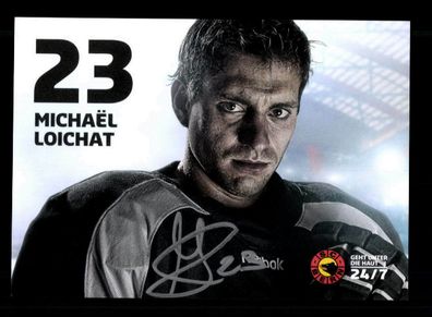 Michael Loichat SC Bern 2014-15 Original Signiert Eishockey + A 222302
