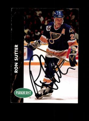 Ron Sutter NHL USA Autogrammkarte Original Signiert + A 222546