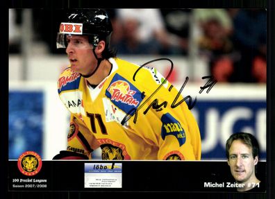 Michel Zeiter Autogrammkarte SCL Tigers 2007-08 Orig Signiert Eishockey + G 35560