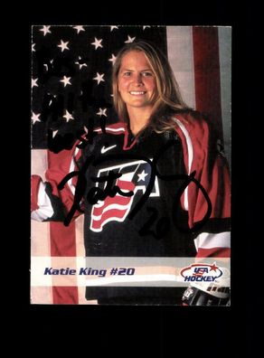 Katie King Nationalspielerin USA Autogrammkarte Original Signiert + A 222441