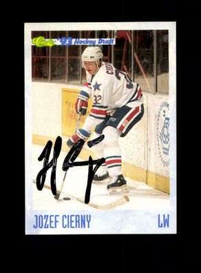 Jozef Cierny NHL USA Autogrammkarte Original Signiert + A 222489