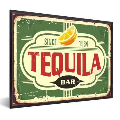 Poster - 80x60 cm - Tequila - Vintage - Werbeschild