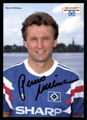 Benno Möhlmann Autogrammmkarte Hamburger SV 1991/92 Original Signiert + A 221193