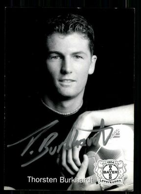 Thorsten Burkhardt Autogrammkarte Bayer Leverkusen 2001-02 Original Sig + A 67721