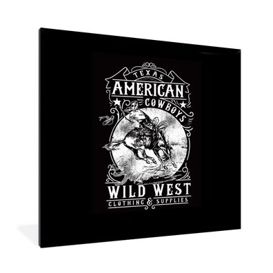 Poster - 40x40 cm - Mancave - Western - Retro - Cowboy