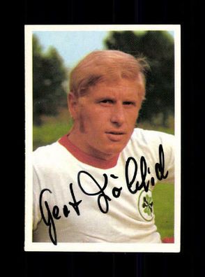 Gerd Fröhlich Rot weiss Oberhausen 1972-73 Bergmann Sammelbild Original Signiert
