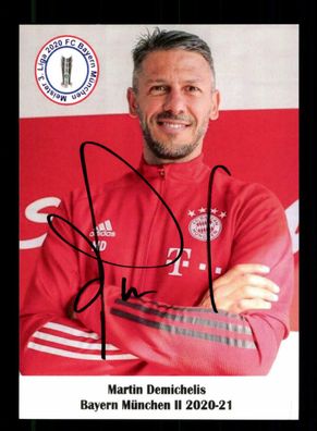 Martin Demichelis Autogrammkarte Bayern München Amateure 2020-21 Original Sign.