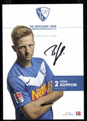 Björn Kopplin Autogrammkarte VFL Bochum 2011-12 Original Signiert+ A 222884