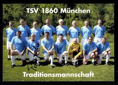 Original Traditionsmannschaftskarte TSV 1860 München Orig. Sign. Zacher + G 35622