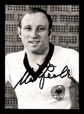 Uwe Seeler Autogrammkarte DFB WM 1970 Original Signiert
