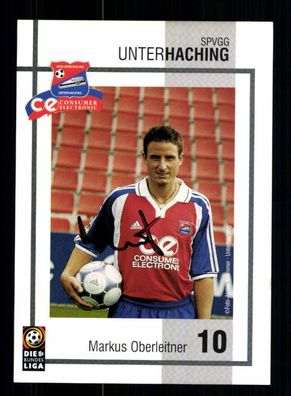 Markus Oberleitner Autogrammkarte SpVgg Unterhaching 2000-01 Original + A 189660