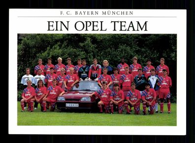 Original Mannschaftskarte Bayern München 1991-92