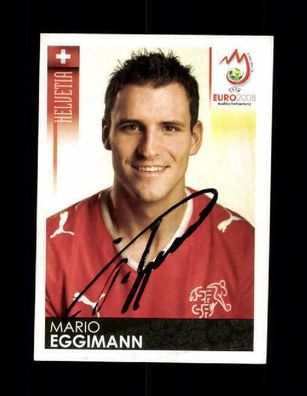 Mario Eggimann Schweiz Panini Sammelbild Euro 2008 Original Sign+ A 221229
