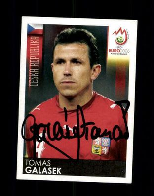 Tomas Galasek Tschechien Panini Sammelbild Euro 2008 Original Signiert+ A 221241