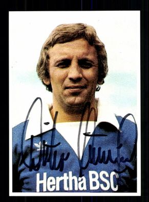 Dieter Nüssing Autogrammkarte Hertha BSC Berlin Spieler 70er Jahre Original Sign