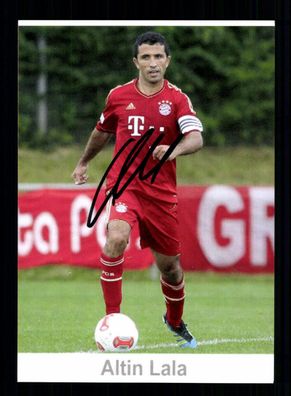 Altin Lala Autogrammkarte Bayern München II 2012-13 Original Signiert