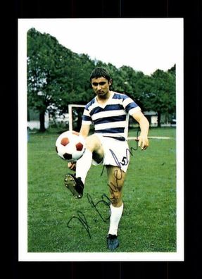 Herbert Bruchmann MSV Duisburg Bergmann Automaten Sammelbild 1969 Original Sig + 1