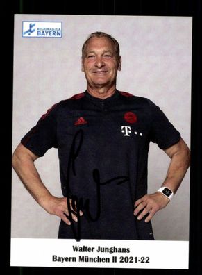 Walter Junghans Autogrammkarte Bayern München Amateure 2021-22 Original Signiert