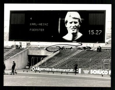 Karl-Heinz Förster VfB Stuttgart Original Pressefoto Original Signiert G 35379