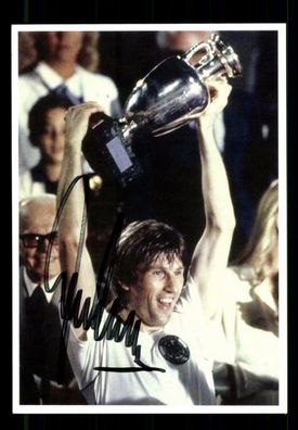 Manfred Kaltz Autogrammkarte DFB Europameister 1980 Orig Signiert