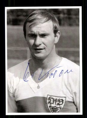Horst Köppel Autogrammkarte VfB Stuttgart Spieler 70er Jahre Original Sign.