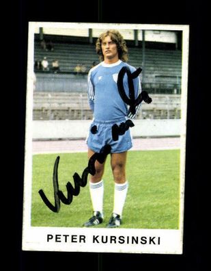 Peter Kursinski VFL Bochum Bergmann Sammelbild 1975-76 Original Sign + A 221214
