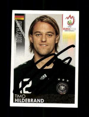 Timo Hildebrand Deutschland Panini Sammelbild Euro 2008 Original Sign+ A 221237