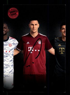 Niklas Süle Autogrammkarte Bayern München 2021-22 Original Signiert