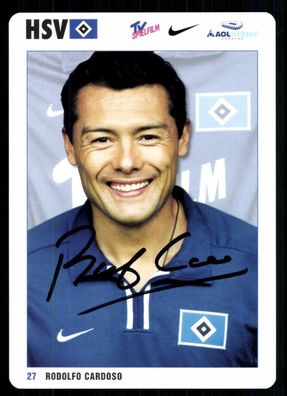 Rudolfo Cardoso Autogrammkarte Hamburger SV 2001-02 Original Signiert + A 96141