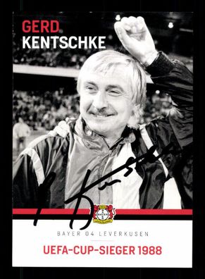 Gerd Kentschke Autogrammkarte Bayer Leverkusen Original Signiert + A 222672