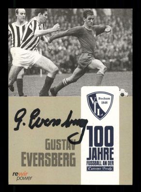Gustav Eversberg Autogrammkarte VfL Bochum Original Signiert + A 222674