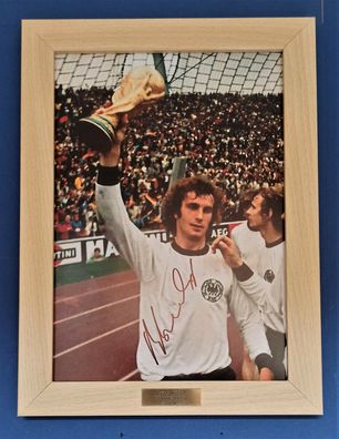Rainer Bonhof FIFA Weltmeister 1974 Original Signiert