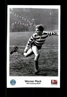 Werner Plack FOTO MSV Duisburg Original Signiert # A 222732