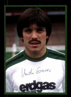 Rudi Gores Autogrammkarte Borussia Mönchengladbach Spieler 70er Jahre Original