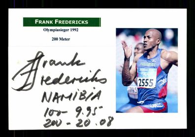 Frank Fredericks Original Signiert Leichathletik + 221381