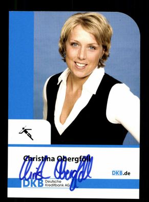 Christina Obergföll Autogrammkarte Original Leichtathletik + A 221403