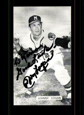 Johnny Logan Autogrammkarte Original Signiert Baseball + A 222941