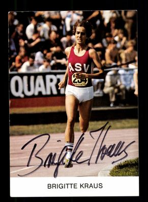 Brigitte Kraus Autogrammkarte Original Signiert Leichtathletik + A 221399