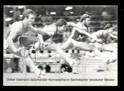 Dieter Gebhard Autogrammkarte Original Signiert Leichtathletik + A 221438