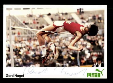 Gerd Nagel Autogrammkarte Original Signiert Leichtathletik + A 221406
