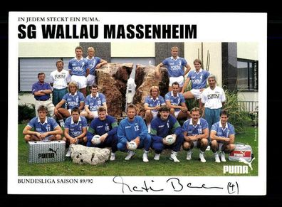 Original Mannschaftskarte SG Wallau Massenheim 1x Original Signiert + A 221853