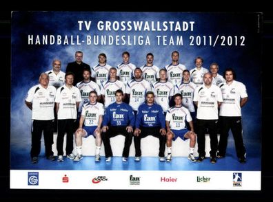Original Handball Mannschaftskarte TV Grosswallstadt 2011-12 + A221884